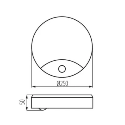 Kanlux 26520 ЛЕД Плафон SANSO LED 220V 15W 4000K IP44