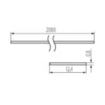 Kanlux 26567 Дифузер за алуминиеви профили SHADE