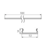Kanlux 26578 Дифузер за алуминиеви профили SHADE
