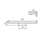 Kanlux 26684 ЛЕД осветително тяло за стенен монтаж ASTEN LED IP44 220V 12W 4000K