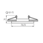Kanlux 26747 Пръстен на точково осветително тяло NESTA Gx5.3/GU10 12V IP20