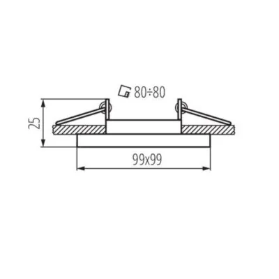 Kanlux 26758 PIERŚCIEŃ-KOMP. ALREN R Gx5.3/GU10 12V IP20
