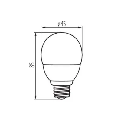 Kanlux 26764 ЛЕД Лампа BILO HI LED E27 220V 8W 3000K