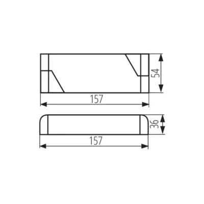 Kanlux 26816 Захранващ Трансформатор 220V-24V 60W CV POWELED IP20