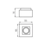 Kanlux 26828 Точково таванно Осветително тяло STOBI ES 25W G10 IP20 220V