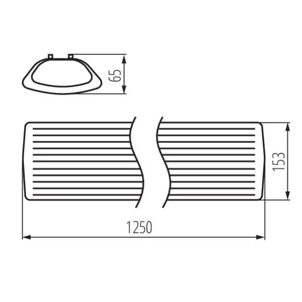 Kanlux 26964 Линейно осветително тяло за тръба LED T8 MEBA 4LED G13 220V IP20