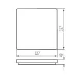 Kanlux 26983 ЛЕД Плафон VARSO LED 220V 24W 4000K IP54