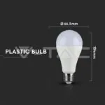 V-TAC VT-2707 LED Крушка 18W E27 A80 2000 Lumen Пластик 3000K