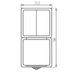 Kanlux 27136 Многостепенен ключ за осветление и Шуко контакт със защита TEKNO