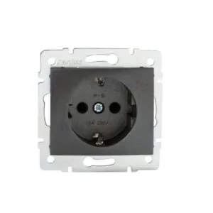 Kanlux 27201 Единичен захранващ контакт Schuko със защита на контактите DOMO