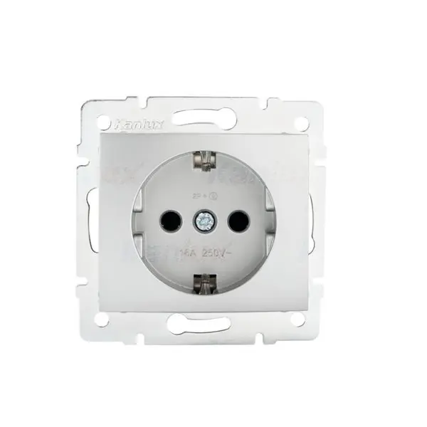 Kanlux 27202 Единичен захранващ контакт Schuko със защита на контактите DOMO
