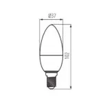 Kanlux 27294 Източник на светлина IQ C37 2700K 5.5W E14 220V
