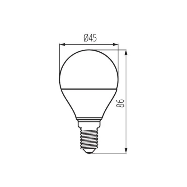 Kanlux 27306 Източник на светлина IQ G45 2700K 7.5W E14 220V