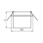Kanlux 27322 PIERŚCIEŃ-KOMP. SPAG Gx5.3/GU10 12V IP20