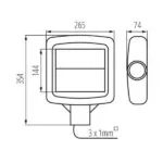 Kanlux 27330 ЛЕД осветително тяло за паркинг STREET LED 220V 30W 4000K IP65