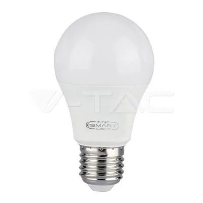 V-TAC VT-2751 LED Крушка 10W E27 A60 SMART WIFI RGB + Топла и Студена Светлина