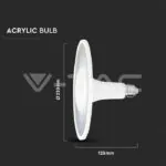 V-TAC VT-2785 LED Крушка SAMSUNG Чип 18W Акрилна UFO Пластик 4000К