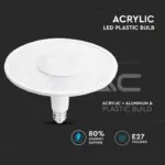V-TAC VT-2785 LED Крушка SAMSUNG Чип 18W Акрилна UFO Пластик 4000К