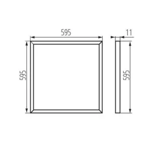 Kanlux 28010 LED панел за скрит монтаж BRAVO S / SU 40W 4000K IP20