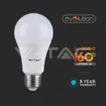 V-TAC VT-2807 LED Крушка - 6.5W E27 A60 Пластик 4000K 160 lm/W