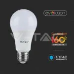 V-TAC VT-2811 LED Крушка 9.5W E27 A60 Пластик 6400K 160 lm/W