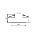 Kanlux 28783 PIERŚCIEŃ-KOMP. MINI BORD Gx5.3/GU10 12V IP20
