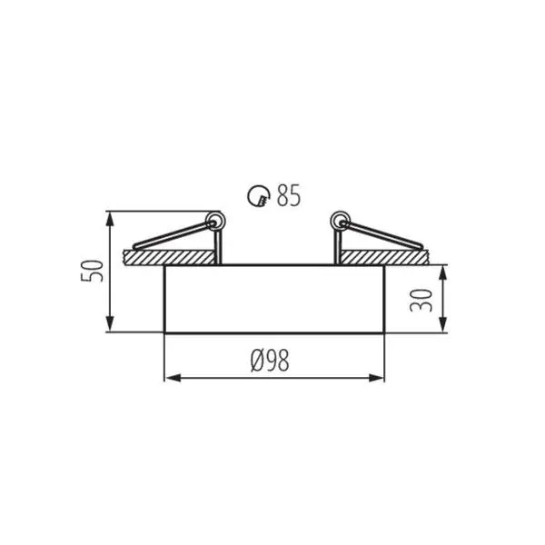 Kanlux 28783 PIERŚCIEŃ-KOMP. MINI BORD Gx5.3/GU10 12V IP20