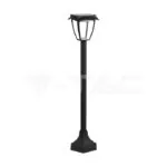 V-TAC VT-2894 2W LED Соларна Лампа Със Стълб Черен Мат 3000К+6000К
