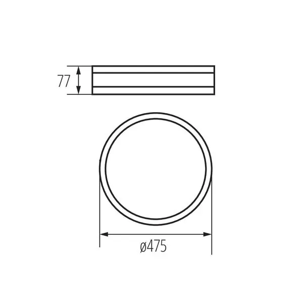 Kanlux 29205 Плафониера JASMIN E27 220V IP20