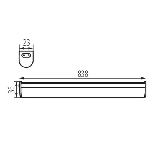 Kanlux 29212 ЛЕД осветително тяло за монтаж под шкафове MERA LED 220V 15W 4000K IP20