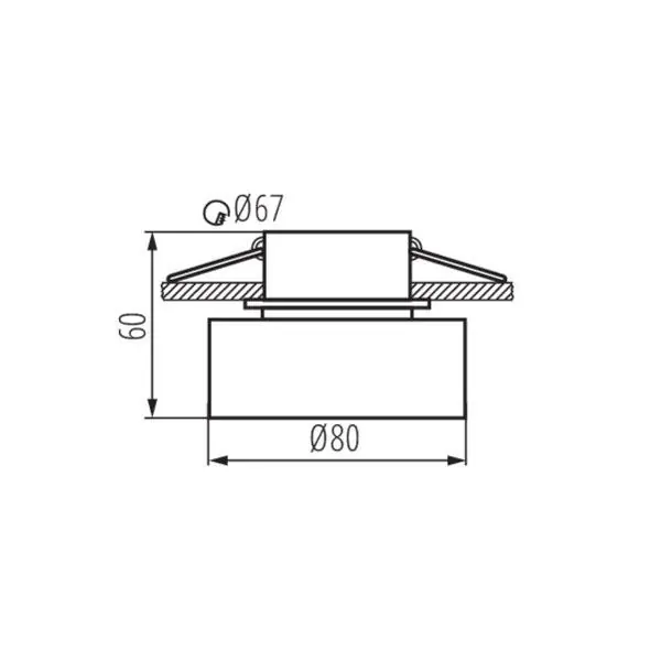 Kanlux 29236 Пръстен на точково осветително тяло GOV Gx5.3/GU10 12V IP20