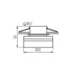 Kanlux 29237 Пръстен на точково осветително тяло GOV Gx5.3/GU10 12V IP20