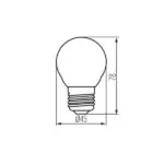 Kanlux 29631 ЛЕД Лампа XLED G45M E27 220V 4.5W 4000K