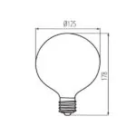 Kanlux 29638 ЛЕД Лампа XLED G125 E27 220V 7W 2700K