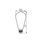 Kanlux 29643 Източник на светлина XLED ST64 SW 1800K 5W E27 220V