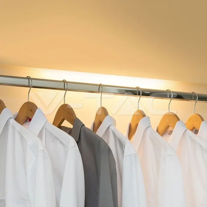 V-TAC VT-2966 2.5W LED Лампа за Гардероб/Шкаф Сребърно Тяло 4000К IP20