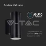 V-TAC VT-2971 GU10 Корпус Кръг Черен