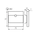 Kanlux 29860 Стълбищно ЛЕД осветително тяло TERRA LED 12V 0.8W 4000K IP20