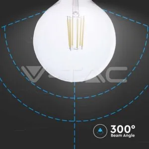 V-TAC VT-2992 LED Крушка 4W Filament E27 G125 3000К