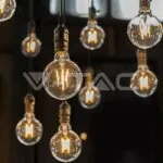 V-TAC VT-2992 LED Крушка 4W Filament E27 G125 3000К