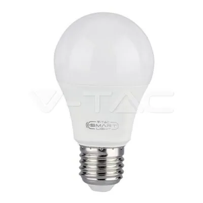 V-TAC VT-2998 LED Крушка 8.5W E27 A65 RGB +WW+CW Amazon Alexa и Google Home Съвместимост