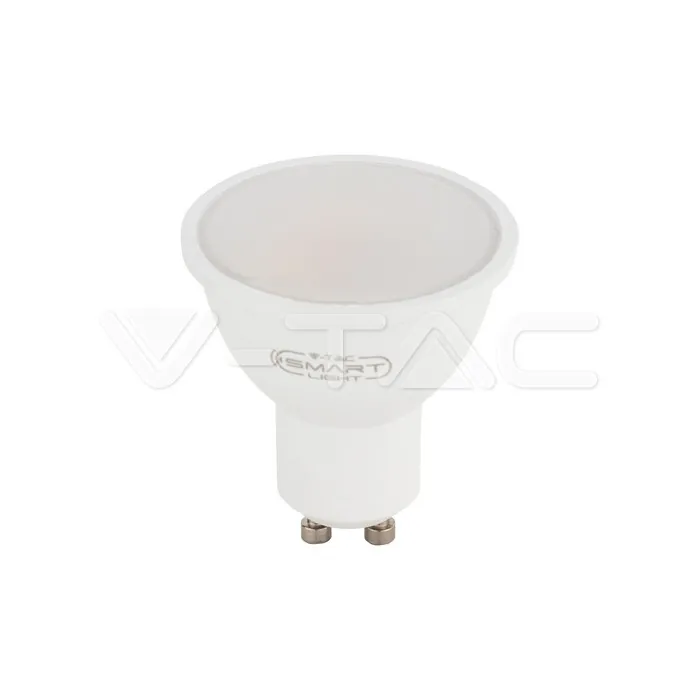 V-TAC VT-3000 LED Крушка GU10 4.8 WIFI Smart RGB+WW+CW Amazon Alexa и Google Home Съвместимост