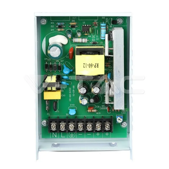 V-TAC VT-3070 LED Захранване 60W 12V IP45