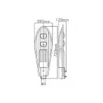 Vito 3100150 CITY2 2x 6500K IP65 100W 220V