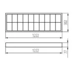 Kanlux 31058 Растерно осветително тяло за външен монтаж RSTR G13 220V IP20