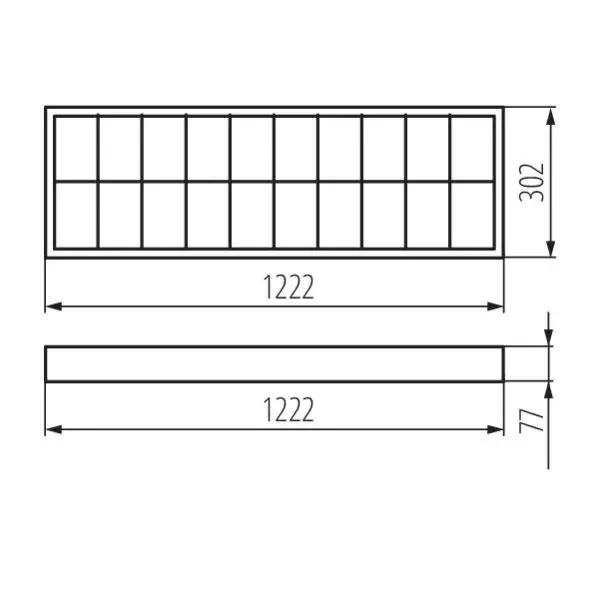 Kanlux 31058 Растерно осветително тяло за външен монтаж RSTR G13 220V IP20