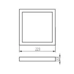 Kanlux 31088 Аксесоар за осветително тяло от тип луна SP FRAME N