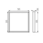 Kanlux 31170 LED панел BAREV BL N 220V 40W 4000K IP20