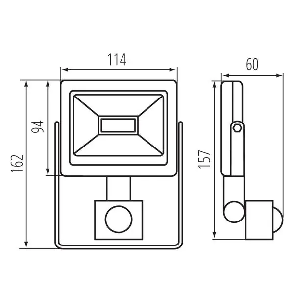 Kanlux 31186 ЛЕД Прожектор със сензор 220V 10W 4000K IP44