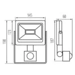 Kanlux 31188 ЛЕД Прожектор със сензор 220V 30W 4000K IP44
